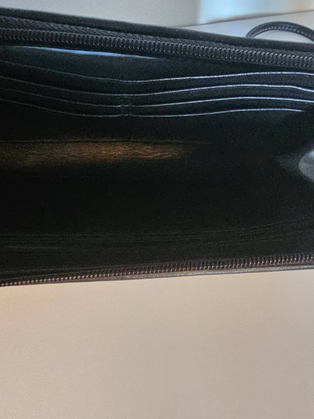 Coach Black and Cream Signature Wristlet Wallet - Picture 3 of 6